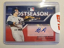 2023 Topps Series 1 Postseason Performance Autographs Anthony Rizzo Red /25