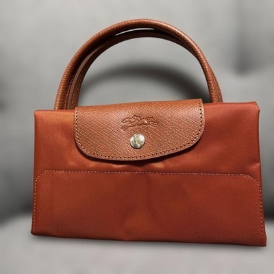 LONGCHAMP Vertical Le Pliage Tote Bag Brown