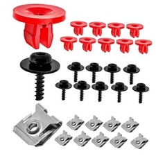 T30 Engine Splash Shield Guard Undertray Cover Screws Bolt Nut Clip Kit, 10Sets