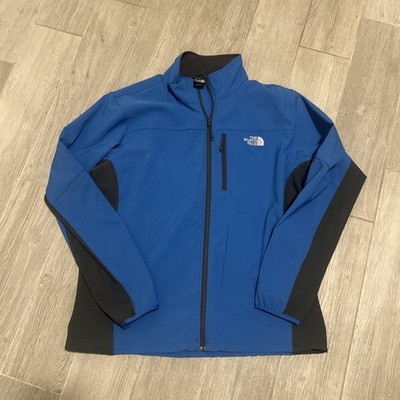 The North Face Men's XL Soft Shell Jacket Full Zip Wind Water Resistant Blue