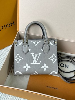 Louis Vuitton グレー ボディバッグ Louis Vuitton Gray OnTheGo BB Tote Bag For Women | eBay