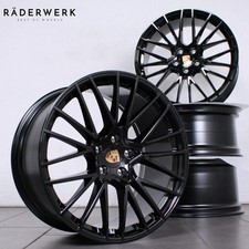 4x NEU 22 Zoll original Porsche Cayenne Coupé E3 9Y3601025AM Alufelgen Schwarz -