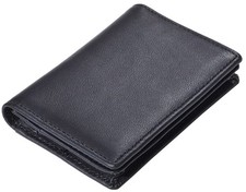RFID Genuine Leather Bifold ID/Business Credit Card Case Holder for Men Slim ...