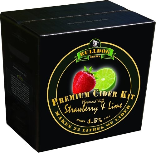 Bulldog Brews Strawberry Lime Cider Kit 40 Pints Homebrew Cider Making Brewing
