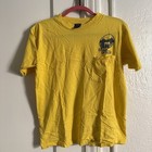 True Vintage 70's 80’s Lake Tahoe T Shirt Anvil Yellow Pocket Tee Worn Tag M USA — photo 1
