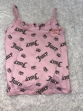 Juicy Couture Girls Sz. 6/6x Pink Classic Pj Tank Logo Top. NWOT SOFT