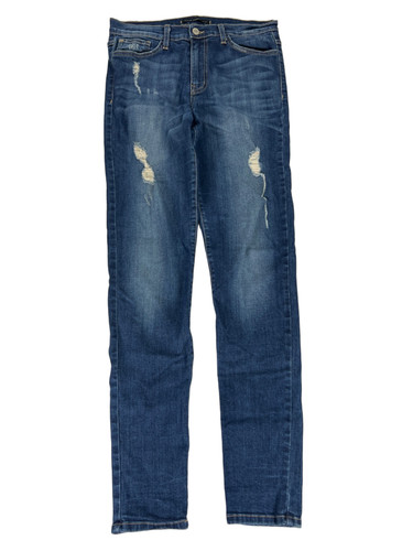 Flying Monkey Women's Medium Wash Distressed Skinny Jeans - 30