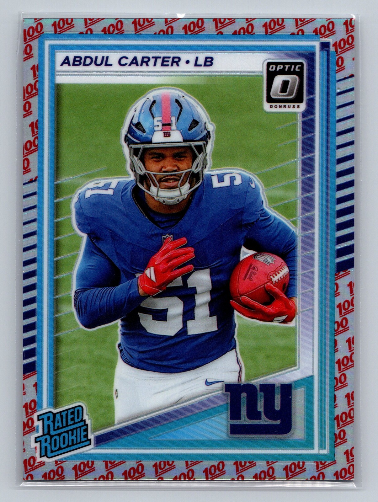 2025 Donruss Optic #300 Abdul Carter One Hundred Emoji SSP 100