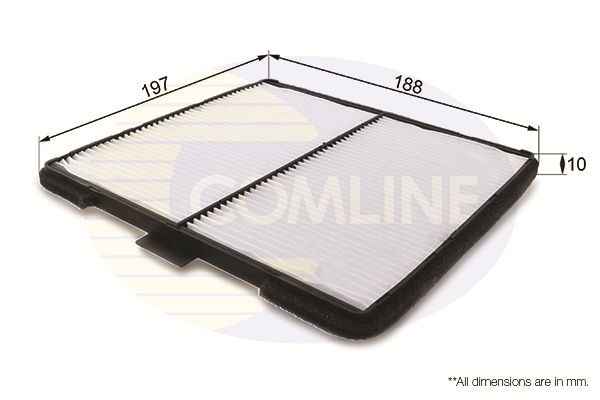 Cabin Air Filter Fits Chevrolet Matiz Spark Daewoo Matiz COMLINE EKF272