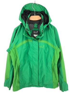 JACK WOLFSKIN Women Texapore - Hooded Rain Jacket Coat Size S
