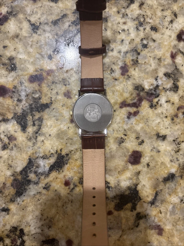 Relógio social unissex Omega DeVille de couro 32 mm - Imagem 2 de 2