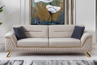 Moderner WeißEr 3-Sitzer Wohnzimmer Luxus Polstersofa Edle SitzmöBel