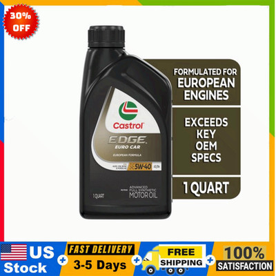 1 Quart Castrol EDGE Euro 5W-40 A3/B4 Advanced Full Synthetic Motor Oil