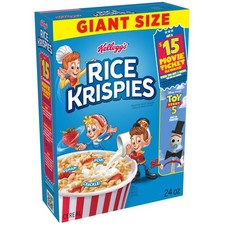 Kellogg's Rice Krispies Cold Breakfast Cereal, 8 24 Ounce Pack of 1
