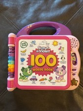 LeapFrog Scout Violet 100 Words Book Electronic Learning Toy Pink/Purple Works