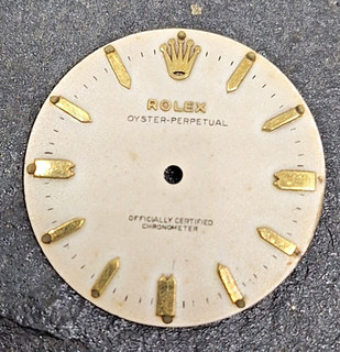 Vintage 1950s Rolex dial repaired fits ref 6564/6565/6567/6569/6580