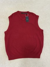 NWT Greg Norman Sweater Vest Mens Large Maroon