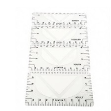 4 Stücke Zentrierhilfe für T-Shirts langlebig & flexibel für Bastler, Anfänger