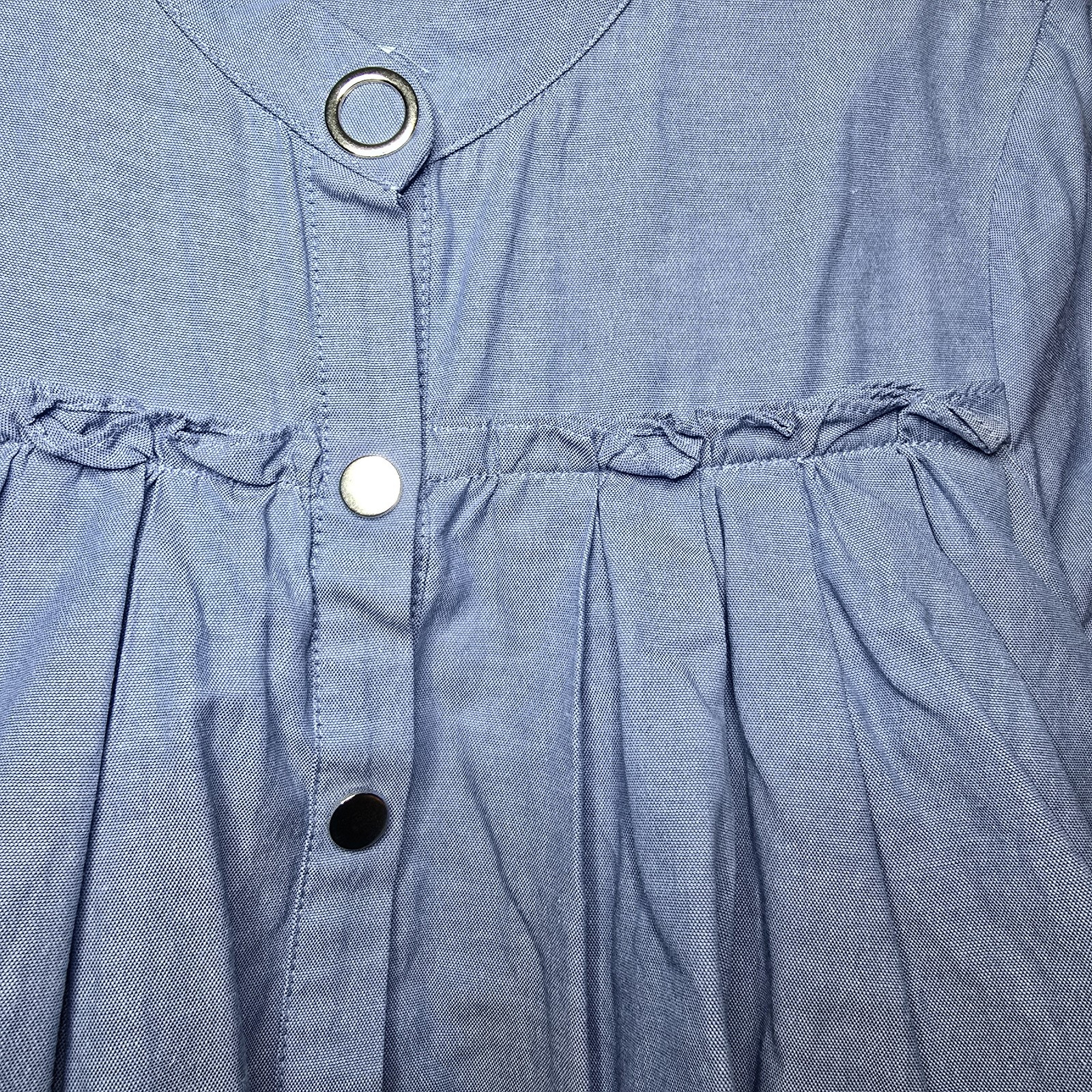 Zara Basic Collection Button Up Shirt Womens M Bl… - image 5