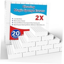 Magic Sponge Erasers, 20 Pack 2X Density Stronger Melamine Sponge Foam 20PCS