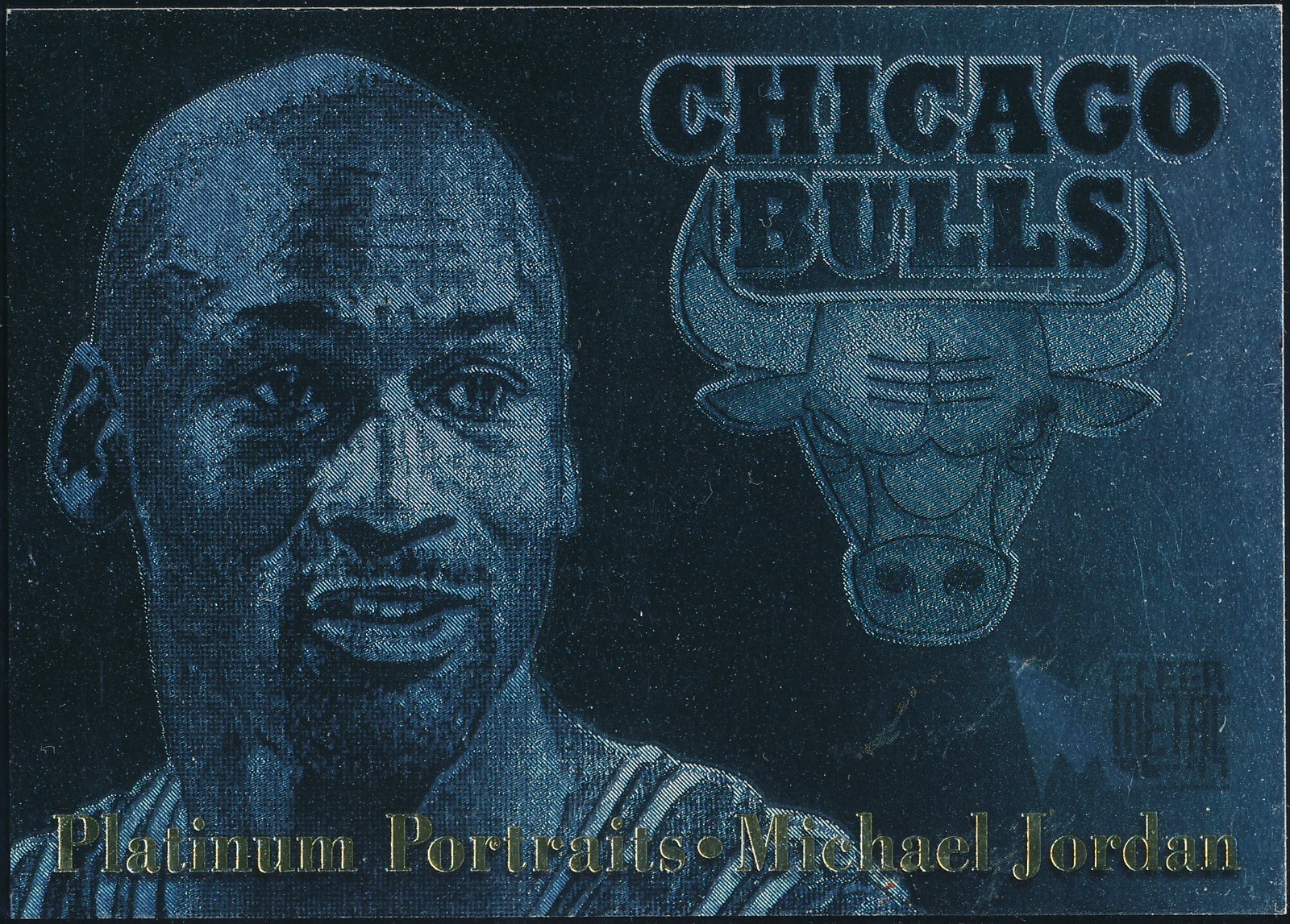 1996-97 FLEER METAL MICHAEL JORDAN PLATINUM PORTRAITS INSERT CARD #5