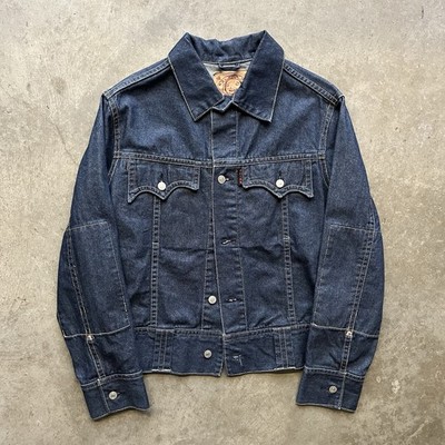 Rare Vintage Mighty Evisu Made In Japan Selvedge Denim Jacket Size Large