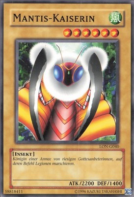 YuGiOh Mantis-Kaiserin (V.1) LON-DE040 Common Excellent 1st