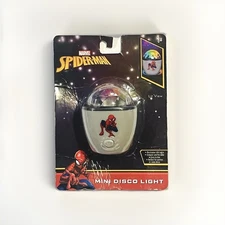 Marvel Spiderman LED Mini Disco Light Rotating Projector Lamp Idea Nuova New