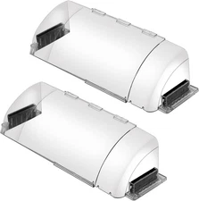 2 Pack Air & Heat Deflector for Vents, 1 Count (Pack of 2), Transparent 
