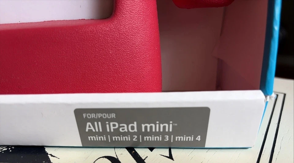 Speck iGuy Case for Apple iPad Mini, Mini 2-4 Red Self standing w/ arms - Image 3 of 3