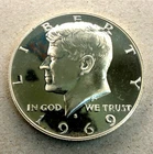 1969-S Kennedy 50C Half Dollar - High Grade 40% SILVER PROOF  - 26192JJI