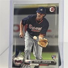 Topps 2017 Bowman Dansby Swanson #57 Rookie Atlanta Braves MLB Baseball Card
