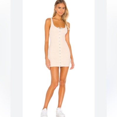 Lovers + Friends Womens Madyson Mini Dress Size Small Nude Sleeveless Beach