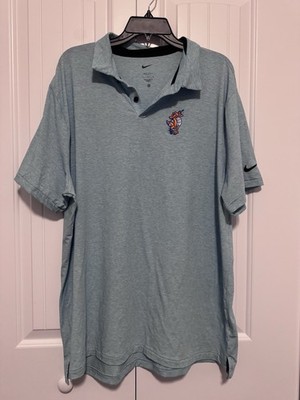 Florida Gators Golf Swinging Gator Logo Nike Authentic Polo Shirt Size XL Blue