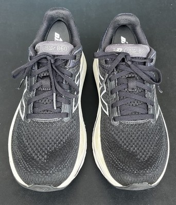 New Balance Fresh Foam 860 Black Gray White Mesh Womens 7.5 Running Shoes