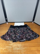 Lululemon Pace Rival Skirt Reg Length Floral Spray Multi Black Size 4