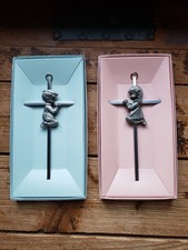 Praying Boy And Girl Wall Hanging Crusifixes, Nursery Decor