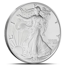 2021 1 oz American Silver Eagle Coin (Type 2)