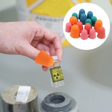 15 Pcs Finger Gloves Cots Silicone Protectors Fake Fingers Assorted Sizes