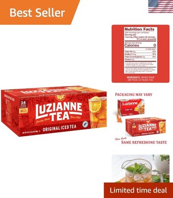 Unsweetened Black Iced Tea Bags - Gallon Size, 24 Count - Refreshing & Organic