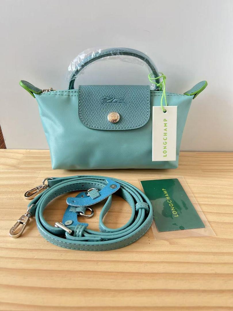 Longchamp Tote Shoulder Bag Pliage XS Mini Bag Light Blue for