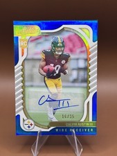 CALVIN AUSTIN III 2022 PANINI ABSOLUTE BLUE FOIL ROOKIE AUTO RC #D 05/35