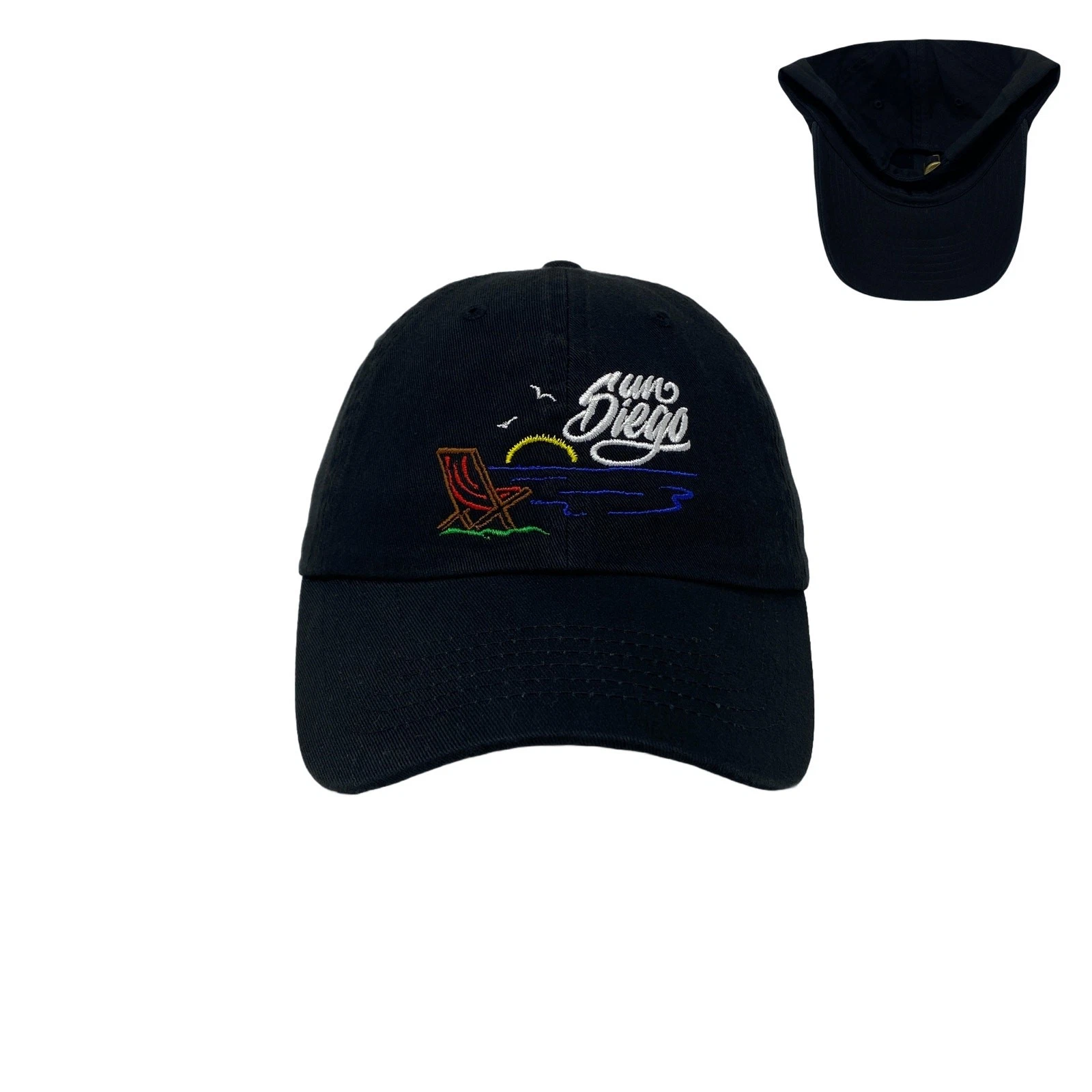 San Diego SD Cali SUN Beach SoCal PCH Mexico Bay Dad Hat