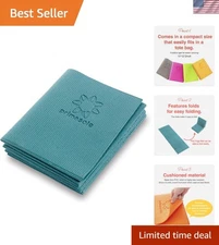 Foldable Yoga Travel Mat - Lightweight, Tear-Resistant, 4mm Comfort & Stability