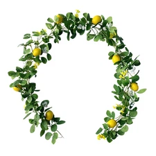 Garland Artificial Lemon Eucalyptus Vine Decor Indoor