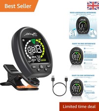 Precision Clip-On Guitar Tuner with Metronome & Half-Step Tuning Functionality