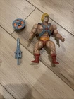 Vintage Motu He-Man Figure Mexico 1981 Shield, Sword, Armor