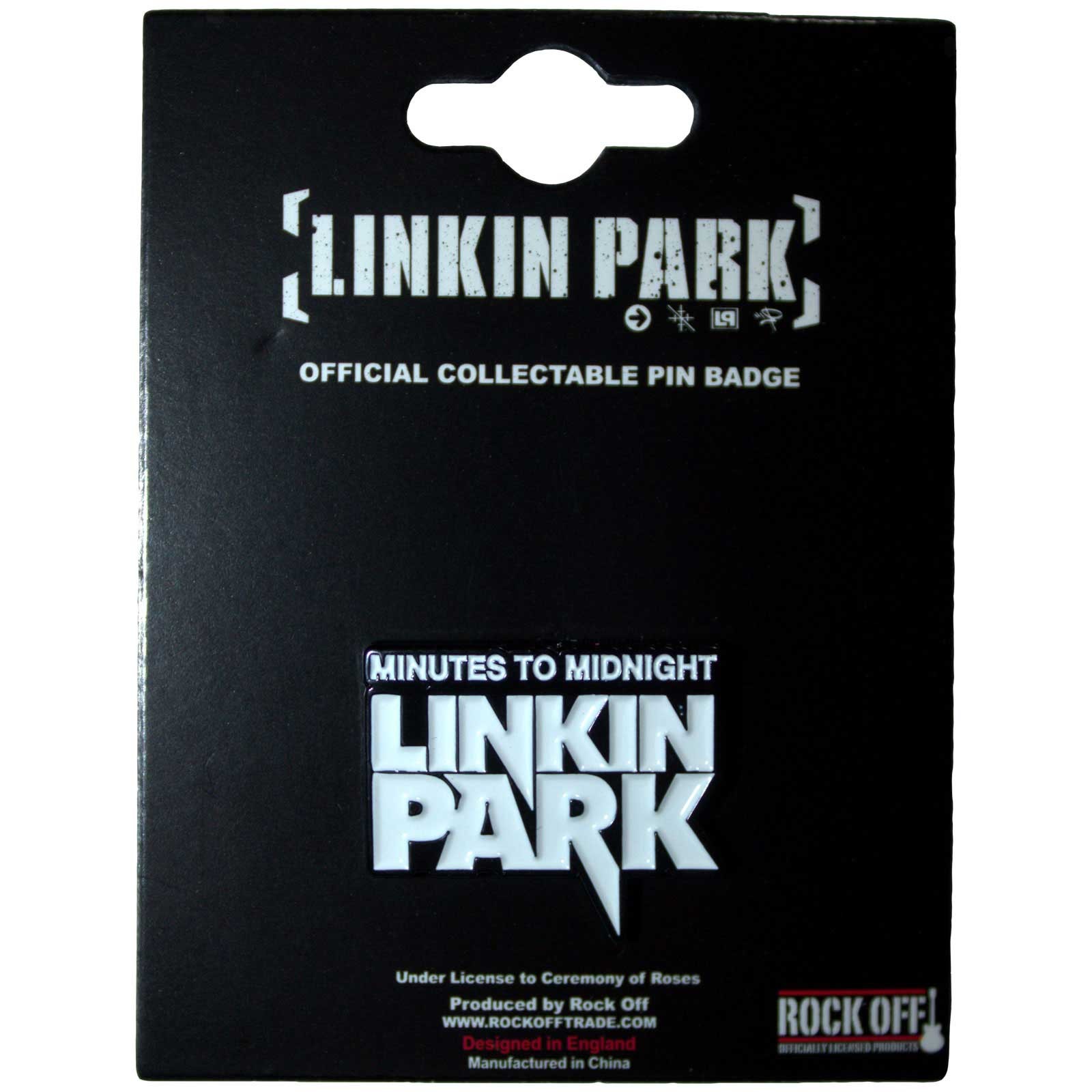 Linkin Park Unisex Black Minutes To Midnight Pin Badge In - Image 2