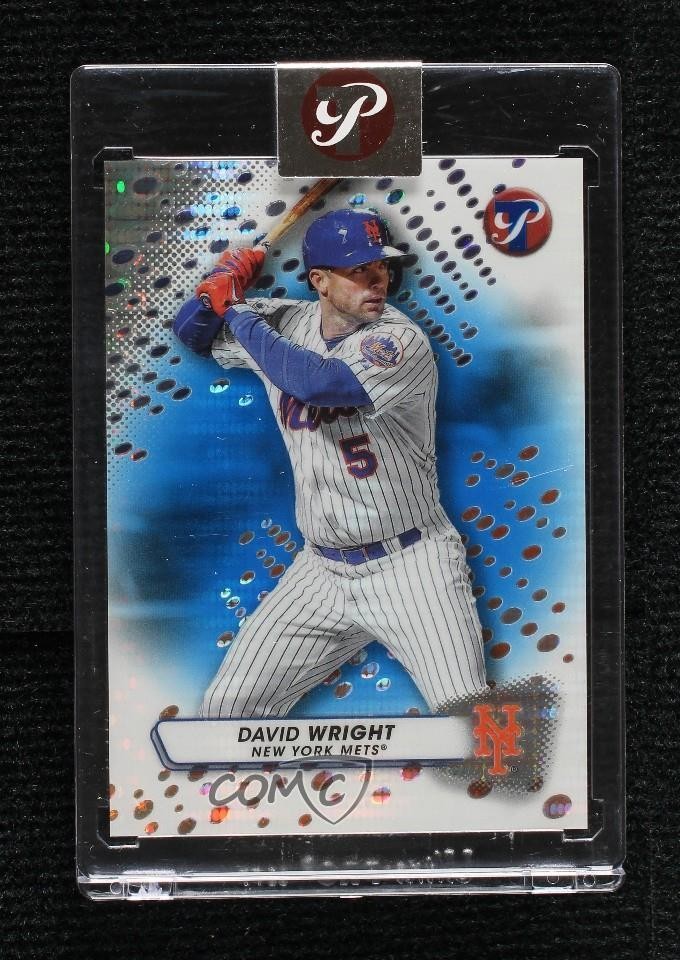 2023 Topps Pristine Blue Pristine Pulsar Refractor 61/75 David Wright #135 lg1