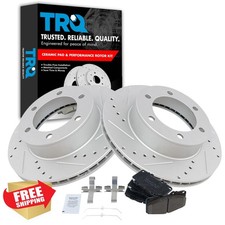TRQ Front Brake Pad Rotor Set Toyota Tacoma BKA12423